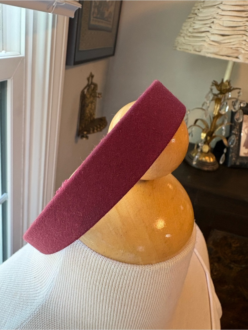 Bella Headbands Rifle Paper Co. Fabrics Burgundy Headband - Women Accessories
